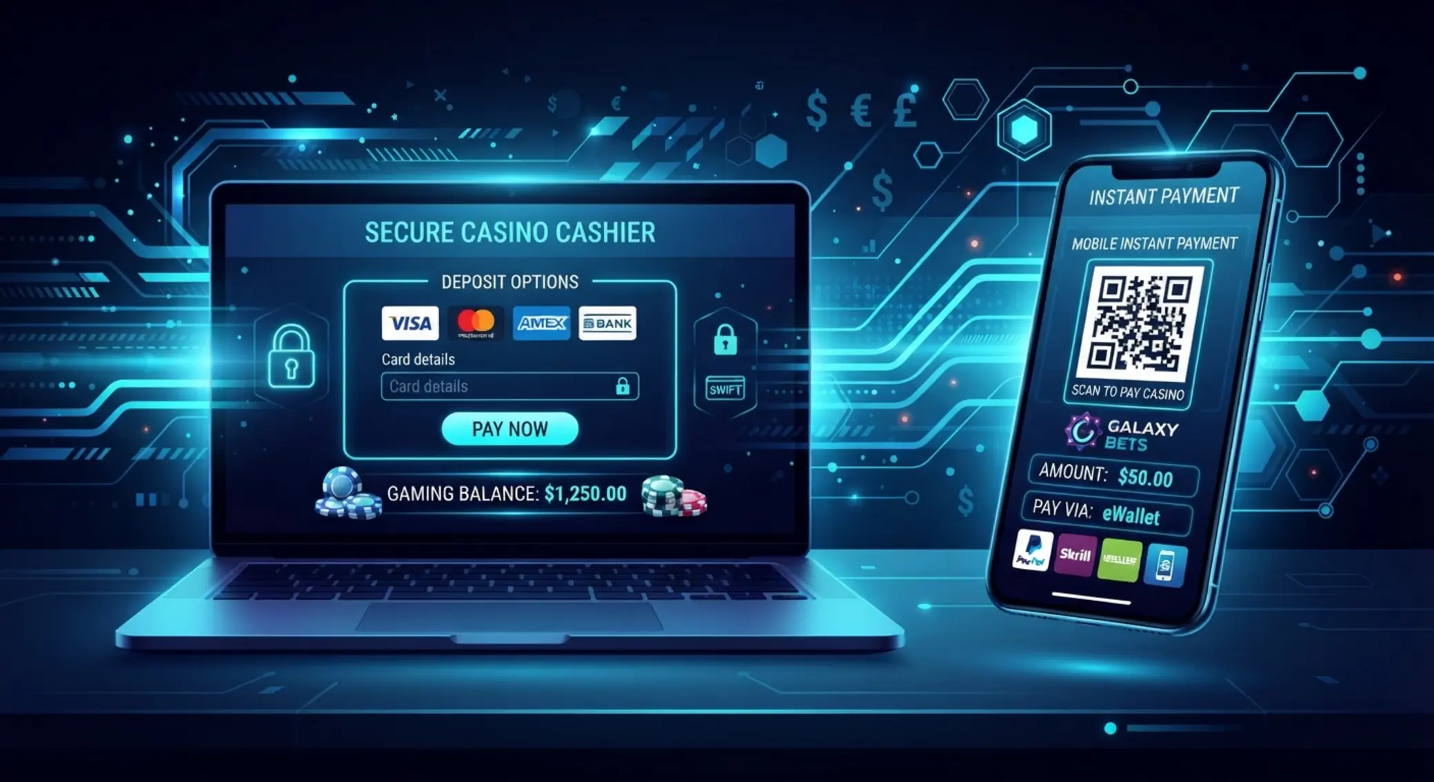 Różne metody płatności w kasynie online